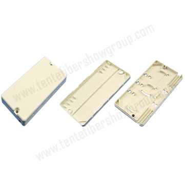 皮线光缆热熔保护盒（二进二出）Splicing  Protective Cassette for drop cable(rectangle type ).jpg